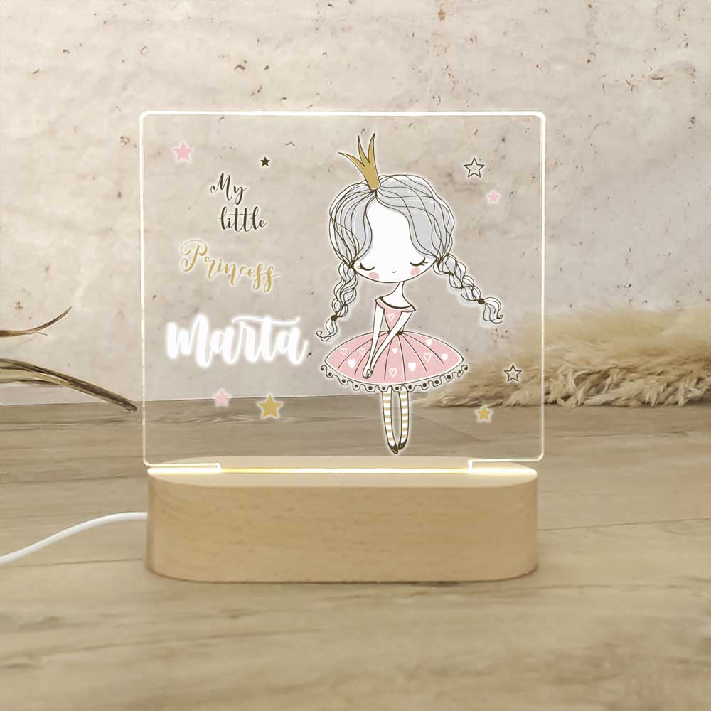 Lâmpada noturna personalizada para dançarina