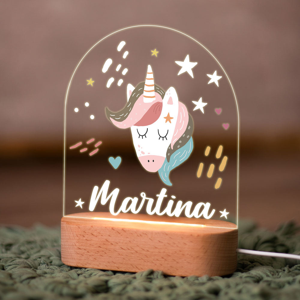 Lâmpada noturna de dinossauro personalizada