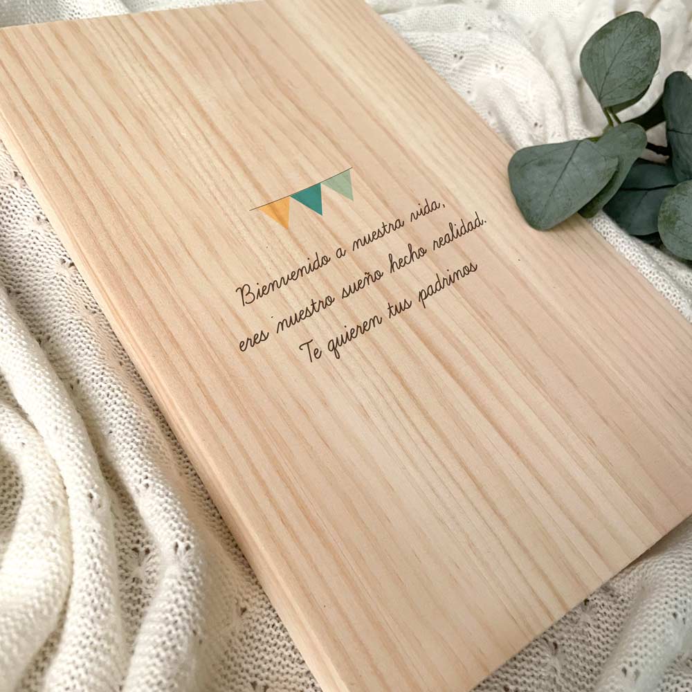 Natalicio de Madera León Personalizado