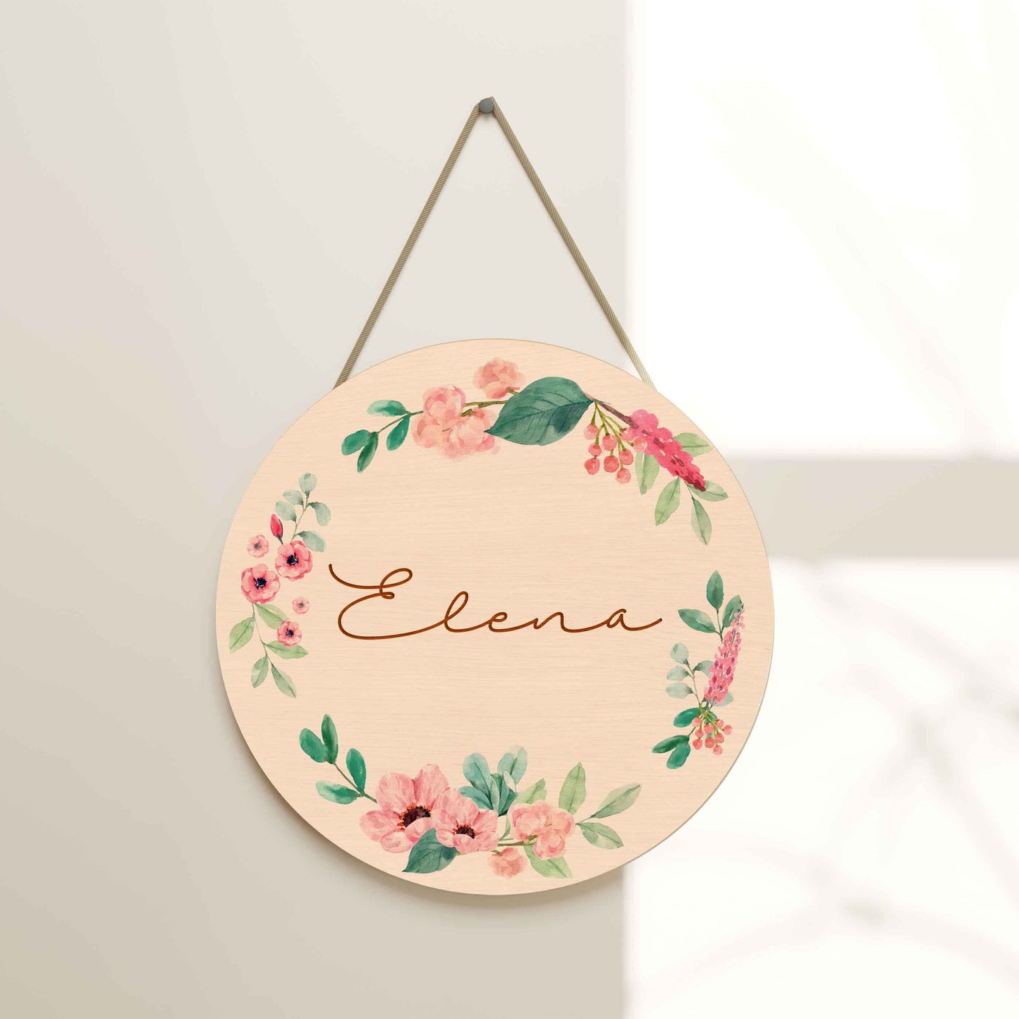 Placa Decorativa Coroa Redonda