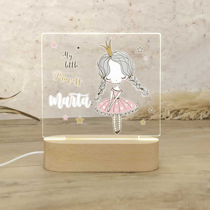 Lâmpada noturna personalizada para dançarina
