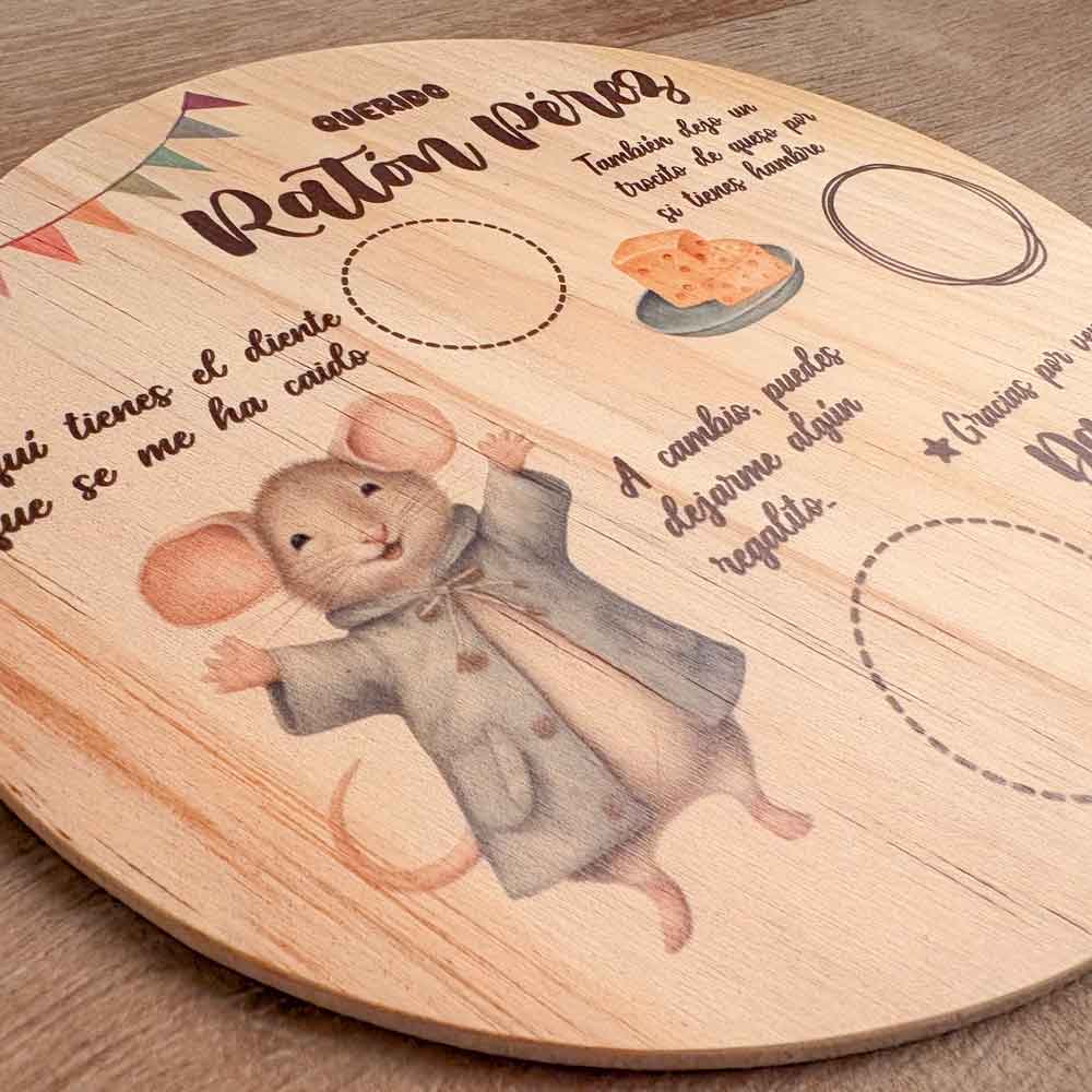 Bandeja Bienvenida Ratoncito Pérez Personalizada
