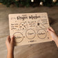 Bandeja Reyes Magos Marrón Navidad Personalizada