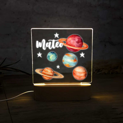 Lámpara Quitamiedos Personalizada Planetas