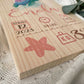 Natalicio Tortuga Madera Rectangular